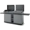 Chariot Plancha FORGE ADOUR TABLE ROULANTE NOIR & GRIS COMBI