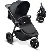 Poussette 3 roues Roues tout terrain Mobiclinic Poche arrière Style sportif Pliage en un clic Panier XXL Jusqu'à 22 kg Agnes