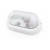 Applique murale ovale en thermoplastique blanc E27 GSC 0700644