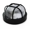 Applique murale ronde en thermoplastique avec grille NOIR E27 GSC 0700157