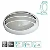 GSC - Applique murale semi-ovale en aluminium avec grille white E27 IP44 0700455