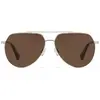 Lunettes de soleil Unisexe Hawkers Shadow Polarisées ø 60 mm Doré Argenté Or rose