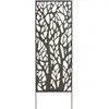 Panneau décoratif ajouré - NORTENE - Brun effet vieilli - Gris mat - T...