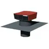 UNELVENT Chapeau de toiture plastique tuile diamètre 125 mm