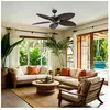 GRANADA Ventilateur de plafond sans lumière marron Ø138