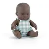 MINILAND Babypop Afrikaanse Jongen 21cm.