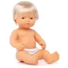 Miniland Miniland31051 Poupée bébé garçon européen sans sous-vêtement Multicolore