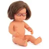 Miniland Poupée Bébé Caucasienne Avec Des Lunettes 38 Cm
