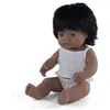 Miniland Poupée hispanique 38 cm avec sous-vêtement, 31158, Multicolore