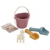 Miniland Eco Set de sable bébé multicolore chaud pour jouer sur la plage, le sable ou la neige