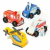 Molto Jeu de véhicules d'urgence en bois - Marque - Modèle - 4 véhicules - Mixte - 3 ans et plus