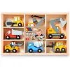 Molto Set de véhicules de construction en bois - Marque - Modèle - Articulé - Montage - Jouet en bois
