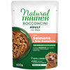 24x100g saumon Natural Trainer Bocconcini Adult Small & Toy Bouchées e...