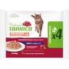 Natural Trainer Aliments Humides pour Chats Adultes avec Saumon, Pack 4 x 85 g