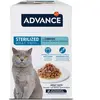 36x85g Sterilized cabillaud Advance Sachets pour chat + 16x85g offerts !
