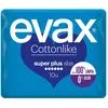 Evax Cottonlike Super Plus Lot de 10 serviettes avec ailes