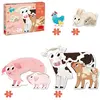 Jumbo Goula Puzzle des mères animales avec leurs bébés (14 pièces)