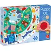 Goula Puzzle rond XXL Animaux (25 pièces)