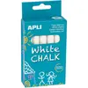 APLI Pochette 10 craies blanches