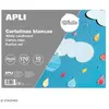 Bloc papier carton Apli - Blanc - 24 x 32 cm - 10 pcs