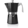 Ibili - Cafetière à induction en aluminium noir 3-6t. Evva 623106