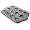 IBILI 828400 Plaque à 12 Biscuits, Acier, Noir, 43 x 28 x 2 cm