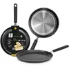 Poêle à crêpes - IBILI - Fusion - 26 cm - Aluminium - Antiadhésif - Compatible induction