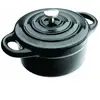 Ibili 725910N Mini Cocotte Rond Noir 10x4,5 cm