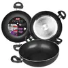 Ibili 410528 Poêle profonde avec anses Inducta Aluminium 28 cm