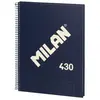 Milan - Cahier A4 quadrillé (5x5mm) collection '430 since 1918' couleu...