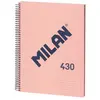 Merkloos / Sans marque Notitieboekje Milan 430 Roze A4 80 Lakens (3 Stuks)