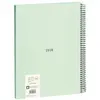 MILAN Cahier - A4 - Avec Spirales - Lignes - 80 Feuilles - Couverture Rigide - Vert