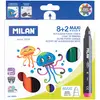 Milan, Marqueur, Maxi Magic Marker 8 Farben + 2 Magic (Multicolore)