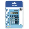 Milan Blister calculatrice Pocket bleue 8 chiffres avec étui