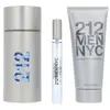 Men's Perfume Set Carolina Herrera 212 NYC MEN 3 Pieces