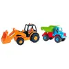 Alpexe Avc Tombereau Avec Pelle Excavatrice Réseau 64x23x16 Cm