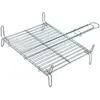 Grille barbecue - PROVENCE OUTILLAGE - Double grille en acier chromé - 35 x 40 cm