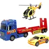 Speed&go Camion Transporteur De Véhicules De Secours à Friction Avec L...