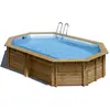 Gre Piscine bois Cannelle 5,35 x 3,35 x 1,17 m - Gré