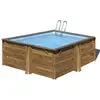 Gre Piscine bois Carra 3 3,05 x 3,05 x 1,19 m - Gré