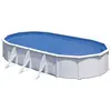 GRE Piscine acier blanc Fidji ovale 7,44 x 3,99 x 1,22 m - Gré Blanc