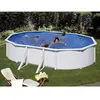 GRE Piscine acier blanc Fidji ovale 5,27 x 3,27 x 1,22 m - Gré - Hors-sol - Filtre à sable