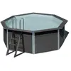 Gre Piscine ronde composite Ø4,10m x H: 1,24m - Filtration à sable