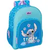 Sac à dos - Safta - Disney Stitch Hawaii - Poches latérales - Double zip - 33x14x42cm