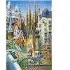 Puzzle - EDUCA - Gaudí Collage Miniature - 1000 pièces