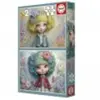 Educa 2 Puzzles - Filles Fleuries 20499