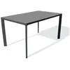 EZPELETA Table de jardin MEET (160x90 cm) en aluminium laqué et peinture Epoxy - GRIS ANTHRACITE