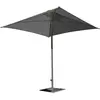 EZPELETA Parasol ouverture push-up EOLO (250x250 cm) en aluminium laqué et toile OLEFIN® - GRIS ANTHRACITE