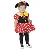 Witbaard Verkleedjurk Minnie Mouse Rood/wit 2-delig Mt 80/92