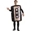 Witbaard Verkleedkostuum Cassettebandje Polyester Zwart Mt M/l